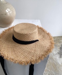 ribbon straw hat