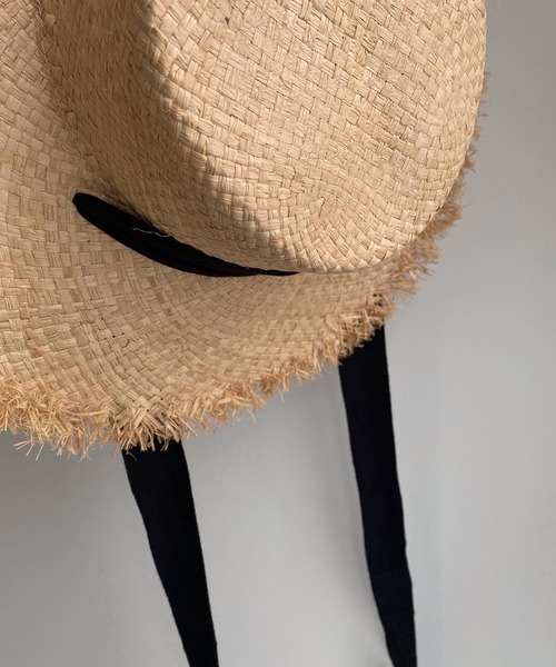 Amiur（エミレ）の「ribbon straw hat（ハット・レディース・ブラック・FREE）」の10枚目の写真