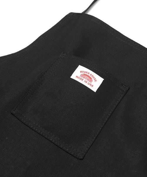 ROUND HOUSE（ラウンドハウス）の「ROUND HOUSE Made in USA Shop Apron (ラウンドハウス )(3colors)(Unisex)(17RH99)（エプロン・メンズ・ブラック/ブラウン/インディゴブルー・FREE）」の8枚目の写真