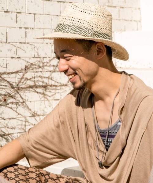 チャイハネ（チャイハネ）の「【チャイハネ】レオンペーパーハット（ハット・レディース・ブラウン/ナチュラル・FREE）」の2枚目の写真