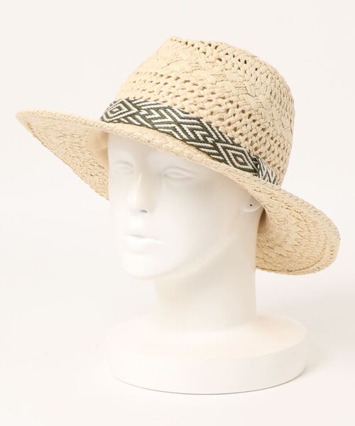 チャイハネ（チャイハネ）の「【チャイハネ】レオンペーパーハット（ハット・レディース・ブラウン/ナチュラル・FREE）」の3枚目の写真