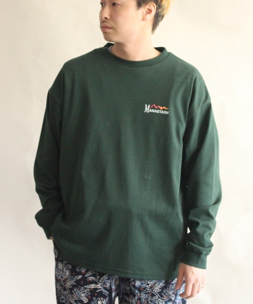 MANASTASH(マナスタッシュ)の「MANASTASH/マナスタッシュ CHILLIMESH L/S TEE ORIGINAL LOGO チリメッシュロングスリーブティーオリジナルロゴ 7113100(Tシャツ/カットソー・メンズ・オフホワイト/ブラック/ダークグリーン/ホワイト系2/ダークグリーン系・MEDIUM/LARGE/X-LARGE/2XL)」の9枚目の写真
