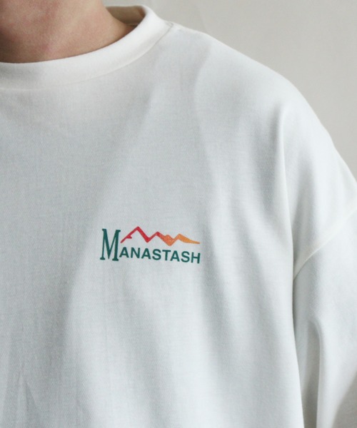 MANASTASH(マナスタッシュ)の「MANASTASH/マナスタッシュ CHILLIMESH L/S TEE ORIGINAL LOGO チリメッシュロングスリーブティーオリジナルロゴ 7113100(Tシャツ/カットソー・メンズ・オフホワイト/ブラック/ダークグリーン/ホワイト系2/ダークグリーン系・MEDIUM/LARGE/X-LARGE/2XL)」の6枚目の写真