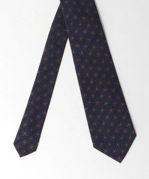 green label relaxing（グリーンレーベルリラクシング）の「＜Alessandro Masi（アレッサンドロ マージ）＞ 8.0cm 小紋2 [ネクタイ]（ネクタイ・メンズ・ネイビー/ベージュ・FREE）」の3枚目の写真