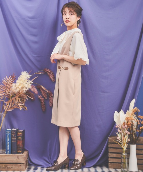 NOELA（ノエラ）の「ボリュームスリーブシアーブラウス（シャツ/ブラウス・レディース・ブラック/ベージュ/オフホワイト・FREE）」の8枚目の写真