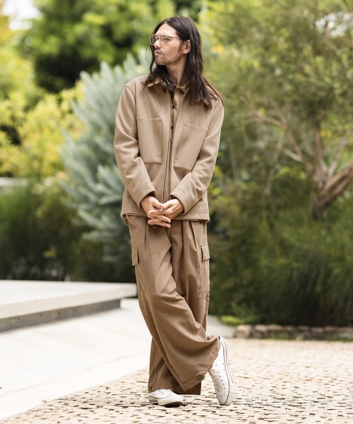 CAMBIO(カンビオ)の「ms4745-LANATECレギュラーカラーシャツ(シャツ/ブラウス・メンズ・ベージュ/ブラック/アイボリー/グリーン・M/LL/L)」の12枚目の写真