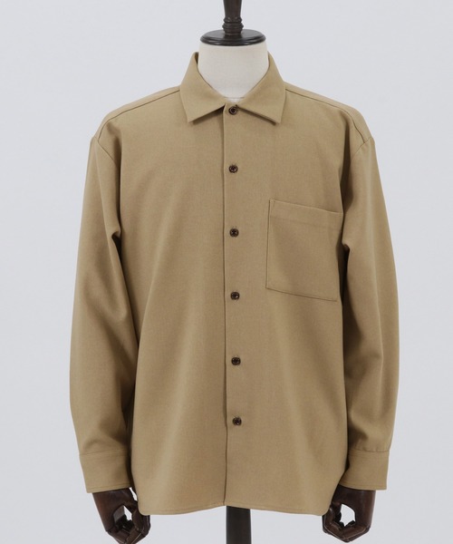 CAMBIO(カンビオ)の「ms4745-LANATECレギュラーカラーシャツ(シャツ/ブラウス・メンズ・ベージュ/ブラック/アイボリー/グリーン・M/LL/L)」の21枚目の写真