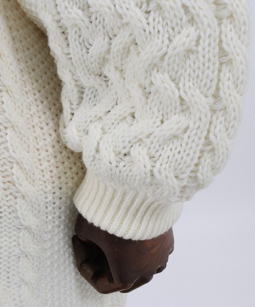 masterkey(マスターキー)の「mn2411-masterkey×ANGENEHM PARASTEEL Mock Neck Knit Pullover (MADE IN JAPAN) ニット(ニット/セーター・メンズ・ホワイト×グレー/ブラック系その他・FREE)」の18枚目の写真