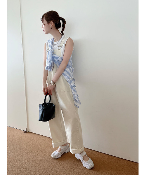 ISOOK（アイスー）の「Multi stripe loose shirt / マルチストライプルーズシャツ（meg select）（シャツ/ブラウス・レディース・ブルー/ライトグレー・FREE）」の13枚目の写真