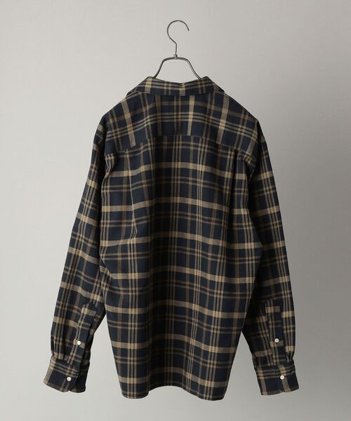 セール】Gitman Vintage: ヘリンボーン チェック オープンカラーシャツ