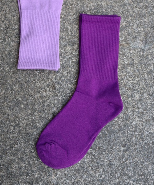 ammy.（エイミードット）の「【 ammy. / エイミードット 】 無地 ネオンカラー ソックス（ソックス/靴下・メンズ・パープル/レッド/ピンク/イエロー/ブルー/グリーン/ベビーピンク/オレンジ/ライトパープル/スカイブルー/エメラルド/モスグリーン/ライトイエロー/チャコールグレー/ライトグリーン/ミント・FREE）」の10枚目の写真