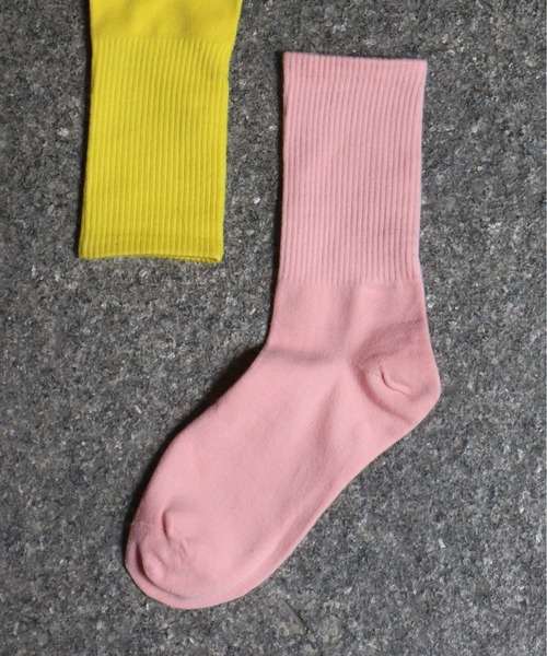 ammy.（エイミードット）の「【 ammy. / エイミードット 】 無地 ネオンカラー ソックス（ソックス/靴下・メンズ・パープル/レッド/ピンク/イエロー/ブルー/グリーン/ベビーピンク/オレンジ/ライトパープル/スカイブルー/エメラルド/モスグリーン/ライトイエロー/チャコールグレー/ライトグリーン/ミント・FREE）」の14枚目の写真