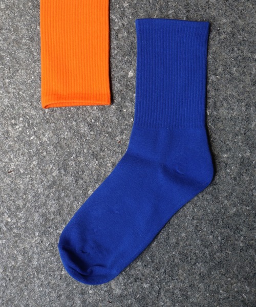 ammy.（エイミードット）の「【 ammy. / エイミードット 】 無地 ネオンカラー ソックス（ソックス/靴下・メンズ・パープル/レッド/ピンク/イエロー/ブルー/グリーン/ベビーピンク/オレンジ/ライトパープル/スカイブルー/エメラルド/モスグリーン/ライトイエロー/チャコールグレー/ライトグリーン/ミント・FREE）」の9枚目の写真