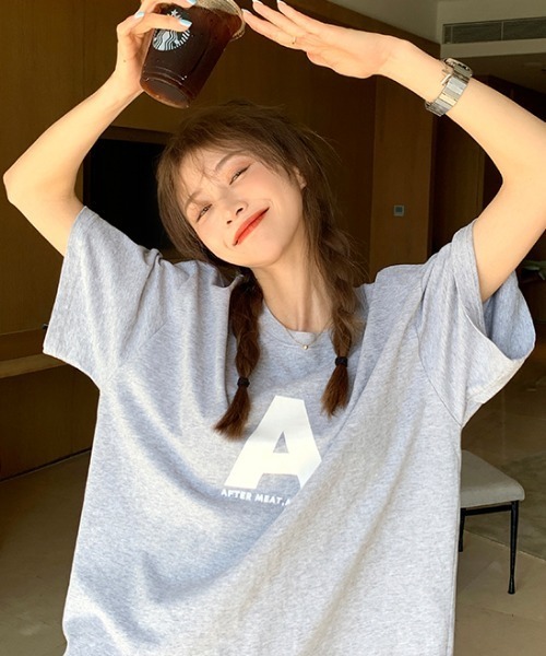 MANGROVE（マングローブ）の「アルファベットロゴプリントＴ（Tシャツ/カットソー・レディース・ホワイト/パープル/グレー/イエロー・FREE）」の3枚目の写真