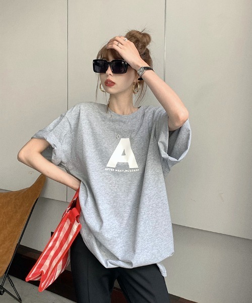 MANGROVE（マングローブ）の「アルファベットロゴプリントＴ（Tシャツ/カットソー・レディース・ホワイト/パープル/グレー/イエロー・FREE）」の15枚目の写真