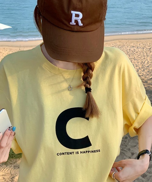 MANGROVE（マングローブ）の「アルファベットロゴプリントＴ（Tシャツ/カットソー・レディース・ホワイト/パープル/グレー/イエロー・FREE）」の11枚目の写真