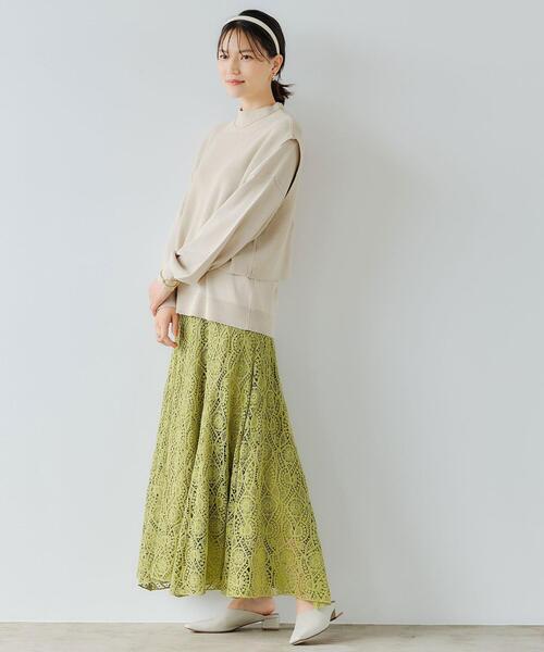 green label relaxing プルオーバーベスト◇未使用品 green label relaxing ベスト ジレ P/LI プルオーバー -マシン