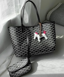 florist | 【2SIZE】ポリゴンデザインのチャーム付きトートバッグ(トートバッグ)