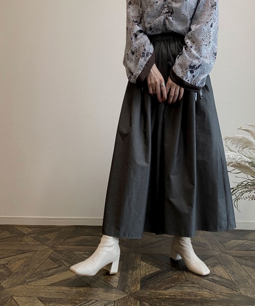 NICOLE CLUB（ニコル　クラブ）の「【NICOLE CLUB】ボリュームタックスカンツ（その他パンツ・レディース・ブラック/レンガ/グリーン・MEDIUM）」の8枚目の写真