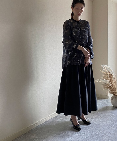 NICOLE CLUB（ニコル　クラブ）の「【NICOLE CLUB】ボリュームタックスカンツ（その他パンツ・レディース・ブラック/レンガ/グリーン・MEDIUM）」の11枚目の写真