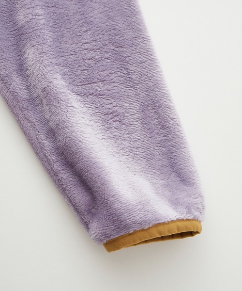 ＆yam（アンドヤム）の「ユニセックス両面シャギーフリーススタンドプルオーバー【親子お揃い/リンクコーデ】（ブルゾン・キッズ・パープル/ベージュ/ブラック・120-130cm/140-150cm/150-160cm/130-140cm/110-120cm）」の22枚目の写真