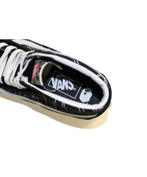 A BATHING APE（アベイシングエイプ）の「BAPE X VANS LINE ABC CAMO SK8-HI M（スニーカー・メンズ・ブラック・8/8.5/11/12/7/11.5/6.5/9.5/10.5/7.5/9/13/10）」の6枚目の写真