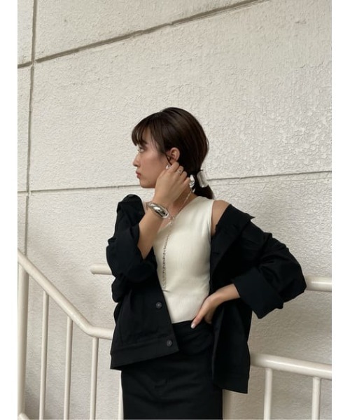 SLY（スライ）の「DOME BANGLE バングル（ブレスレット・レディース・ゴールド/シルバー・FREE）」の7枚目の写真