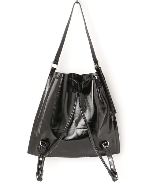 ALLSAINTS（オールセインツ）の「ALPHA BACKPACK | ALPHA バックパック（バックパック/リュック・レディース・ブラック系・ONE SIZE）」の5枚目の写真