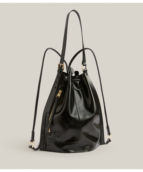 ALLSAINTS（オールセインツ）の「ALPHA BACKPACK | ALPHA バックパック（バックパック/リュック・レディース・ブラック系・ONE SIZE）」の10枚目の写真