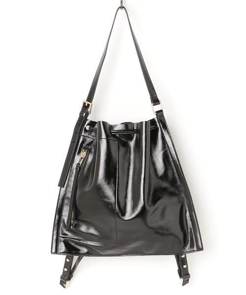 ALLSAINTS（オールセインツ）の「ALPHA BACKPACK | ALPHA バックパック（バックパック/リュック・レディース・ブラック系・ONE SIZE）」の6枚目の写真