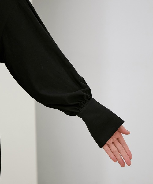 ROPE'(ロペ)の「【WEB限定】ツィルジャージバックリボンブラウス(シャツ/ブラウス・レディース・ブラック/ブラウン/イエロー系その他3・38)」の17枚目の写真