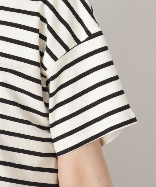 Cutie Blonde(キューティーブロンド)の「◆【S-L】裾布帛切り替えアソートプルオーバー(Tシャツ/カットソー・レディース・チャコールグレー/ホワイト系5/ベージュ系2/カーキ・02/01/03)」の9枚目の写真