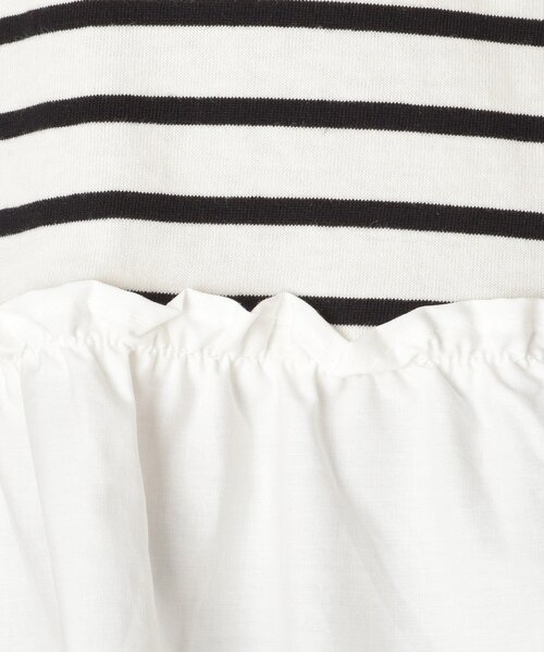 Cutie Blonde(キューティーブロンド)の「◆【S-L】裾布帛切り替えアソートプルオーバー(Tシャツ/カットソー・レディース・チャコールグレー/ホワイト系5/ベージュ系2/カーキ・02/01/03)」の11枚目の写真