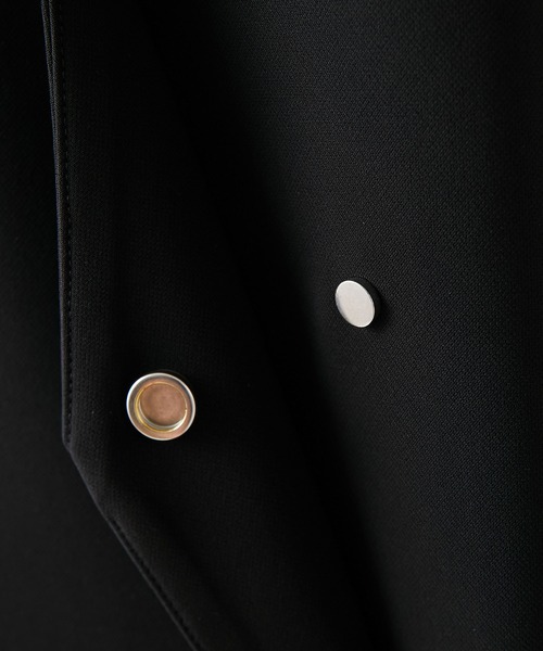ear PAPILLONNER(イアパピヨネ)の「【SUM1 STYLE(スミ スタイル)】ボタンロングジャケット(ノーカラージャケット・レディース・ブラック・FREE)」の16枚目の写真