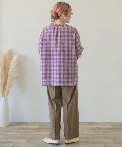 ITEMS URBANRESEARCH（アイテムズ アーバンリサーチ）の「インサイドスリットパンツ（その他パンツ・レディース・グレー/ベージュ/ブラウン・FREE）」の10枚目の写真