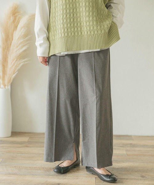 ITEMS URBANRESEARCH（アイテムズ アーバンリサーチ）の「インサイドスリットパンツ（その他パンツ・レディース・グレー/ベージュ/ブラウン・FREE）」の11枚目の写真