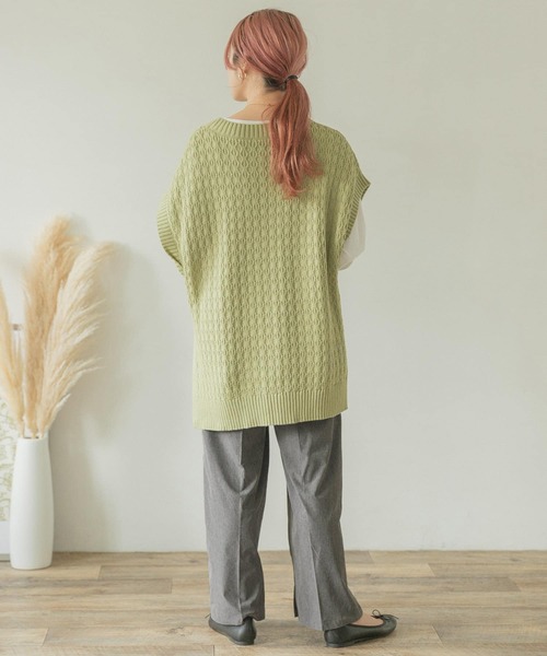 ITEMS URBANRESEARCH（アイテムズ アーバンリサーチ）の「インサイドスリットパンツ（その他パンツ・レディース・グレー/ベージュ/ブラウン・FREE）」の15枚目の写真