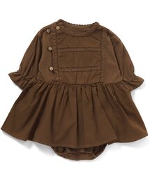 /異素材レース切替ワンピロンパース