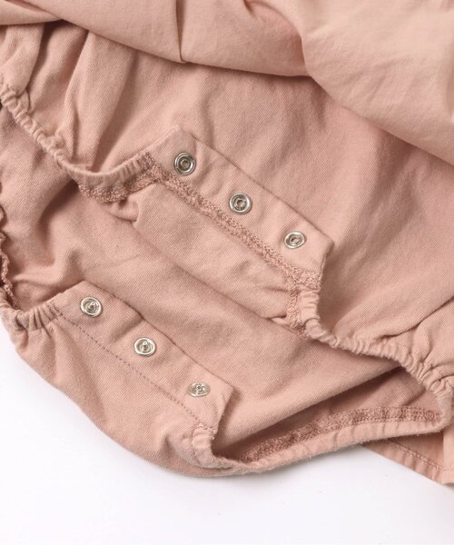 Ampersand（アンパサンド）の「/異素材レース切替ワンピロンパース（ロンパース・キッズ・ブラウン/アイボリー/ピンク・70/80/60）」の14枚目の写真