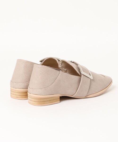 Settimissimo（セッティミッシモ）の「スクエアービット付き2WAYローファー（ローファー・レディース・ブラック/グレイッシュベージュ・S/M/L）」の4枚目の写真