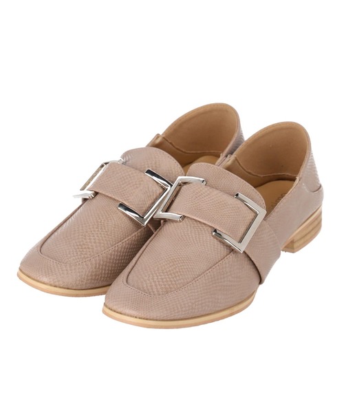 Settimissimo（セッティミッシモ）の「スクエアービット付き2WAYローファー（ローファー・レディース・ブラック/グレイッシュベージュ・S/M/L）」の10枚目の写真