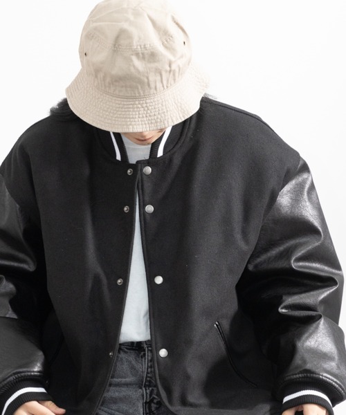 newhattan(ニューハッタン)の「NEWHATTAN Bucket Hat-twill(ハット・メンズ・ホワイト/ブラック/ネイビー/グレー/オリーブ/カーキ/デザートカモ/ウッドランド/チャコール/ベージュ系・M/L)」の5枚目の写真