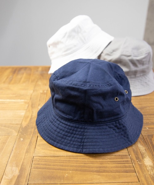 newhattan(ニューハッタン)の「NEWHATTAN Bucket Hat-twill(ハット・メンズ・ホワイト/ブラック/ネイビー/グレー/オリーブ/カーキ/デザートカモ/ウッドランド/チャコール/ベージュ系・M/L)」の8枚目の写真