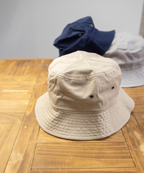 newhattan(ニューハッタン)の「NEWHATTAN Bucket Hat-twill(ハット・メンズ・ホワイト/ブラック/ネイビー/グレー/オリーブ/カーキ/デザートカモ/ウッドランド/チャコール/ベージュ系・M/L)」の7枚目の写真