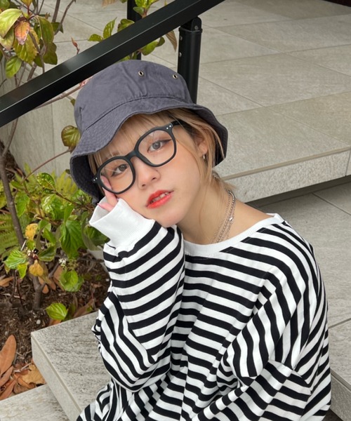 newhattan(ニューハッタン)の「NEWHATTAN Bucket Hat-twill(ハット・メンズ・ホワイト/ブラック/ネイビー/グレー/オリーブ/カーキ/デザートカモ/ウッドランド/チャコール/ベージュ系・M/L)」の4枚目の写真