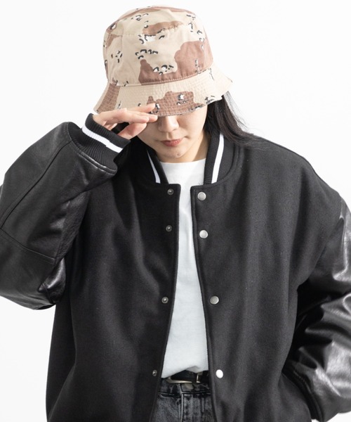 newhattan(ニューハッタン)の「NEWHATTAN Bucket Hat-twill(ハット・メンズ・ホワイト/ブラック/ネイビー/グレー/オリーブ/カーキ/デザートカモ/ウッドランド/チャコール/ベージュ系・M/L)」の9枚目の写真
