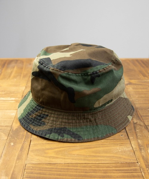 newhattan(ニューハッタン)の「NEWHATTAN Bucket Hat-twill(ハット・メンズ・ホワイト/ブラック/ネイビー/グレー/オリーブ/カーキ/デザートカモ/ウッドランド/チャコール/ベージュ系・M/L)」の12枚目の写真