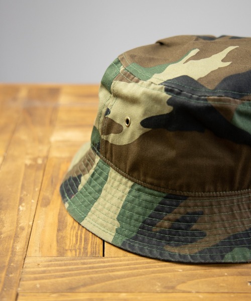 newhattan(ニューハッタン)の「NEWHATTAN Bucket Hat-twill(ハット・メンズ・ホワイト/ブラック/ネイビー/グレー/オリーブ/カーキ/デザートカモ/ウッドランド/チャコール/ベージュ系・M/L)」の13枚目の写真