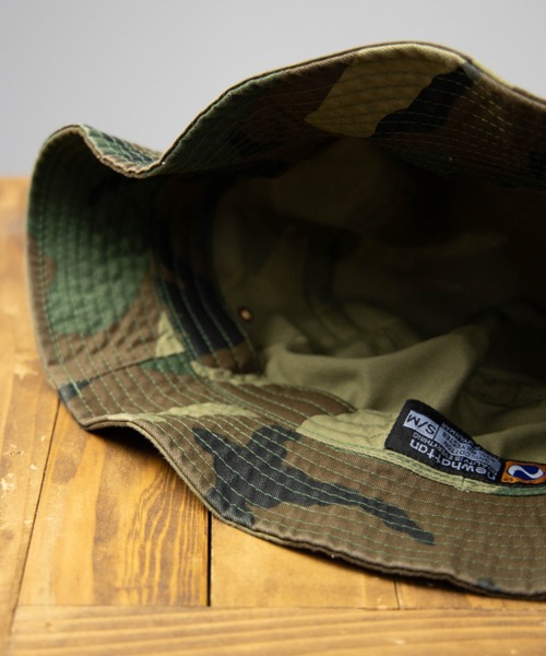 newhattan(ニューハッタン)の「NEWHATTAN Bucket Hat-twill(ハット・メンズ・ホワイト/ブラック/ネイビー/グレー/オリーブ/カーキ/デザートカモ/ウッドランド/チャコール/ベージュ系・M/L)」の15枚目の写真