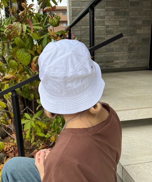 newhattan(ニューハッタン)の「NEWHATTAN Bucket Hat-twill(ハット・メンズ・ホワイト/ブラック/ネイビー/グレー/オリーブ/カーキ/デザートカモ/ウッドランド/チャコール/ベージュ系・M/L)」の17枚目の写真